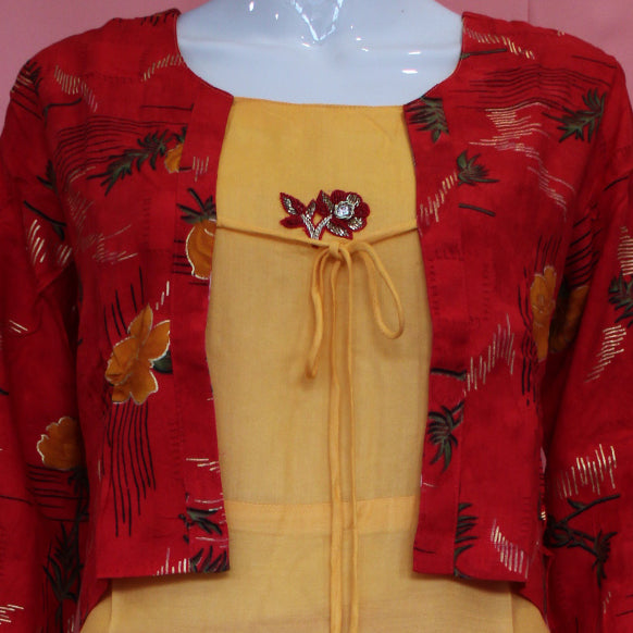 Feeding Kurta Top with Concealed Zippers and Jacket - fablore